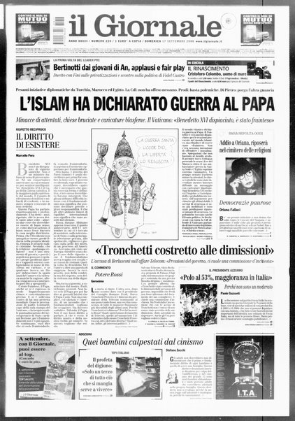 Il giornale : quotidiano del mattino